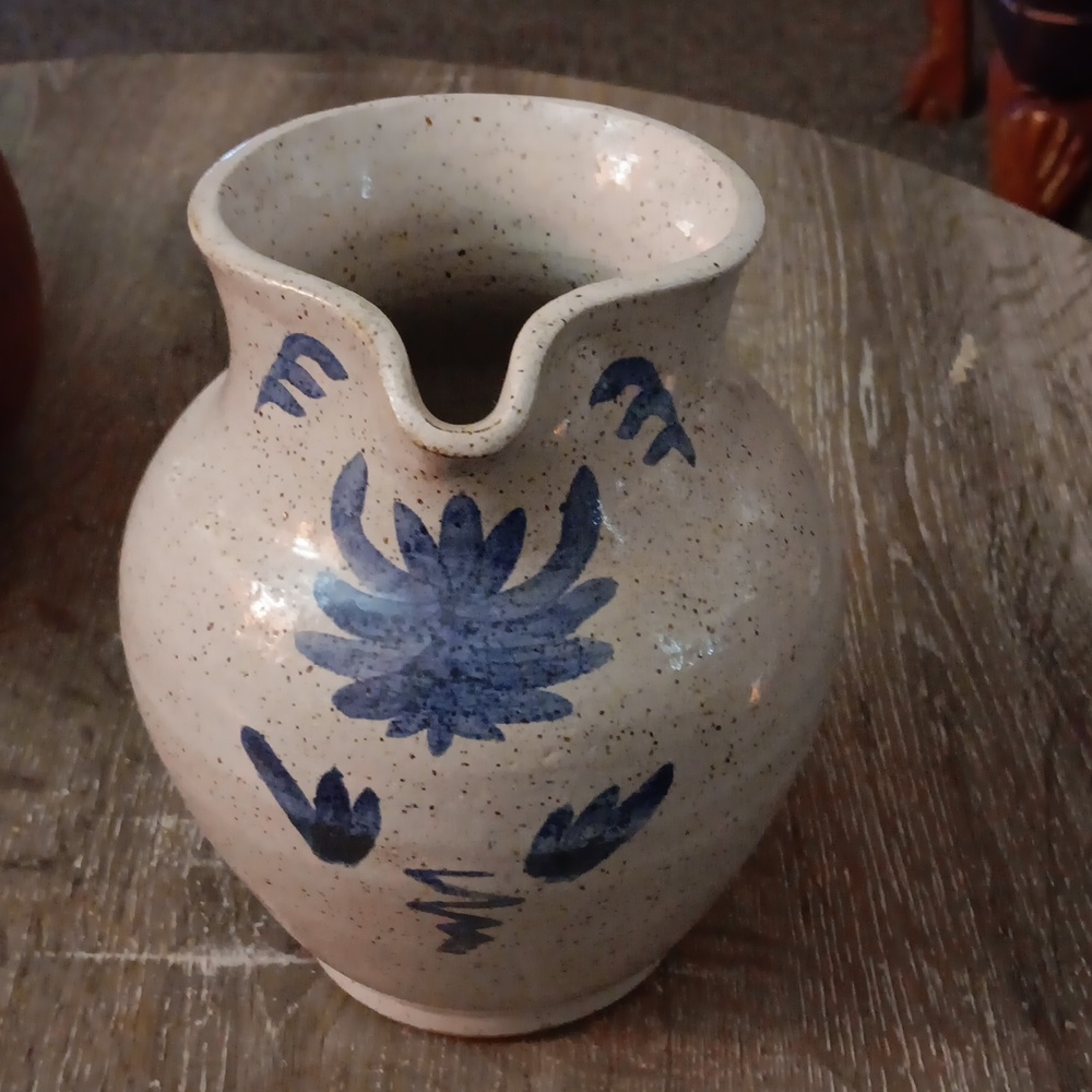 Vintage Rachel Ellain Stoneware Pottery Pitcher